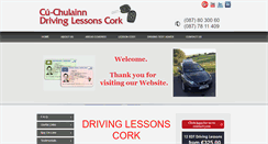 Desktop Screenshot of drivinglessonscork.ie